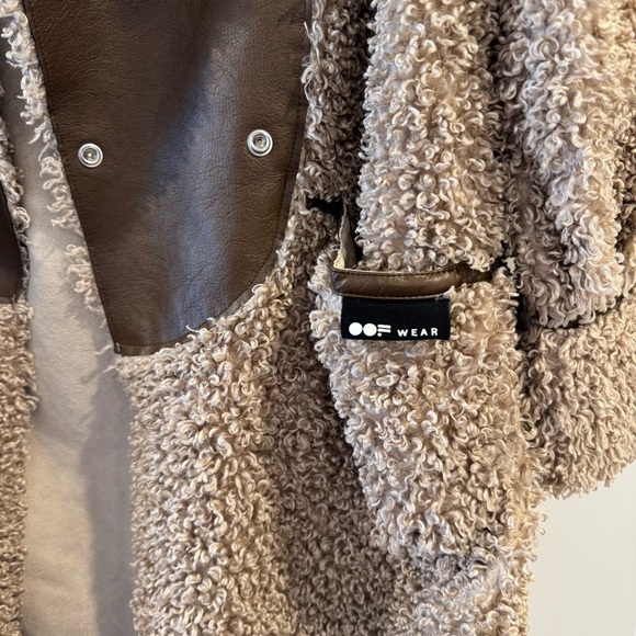 OOFWear Reversible Faux Shearling Coat, EU 38 US XS - Picture 7 of 10